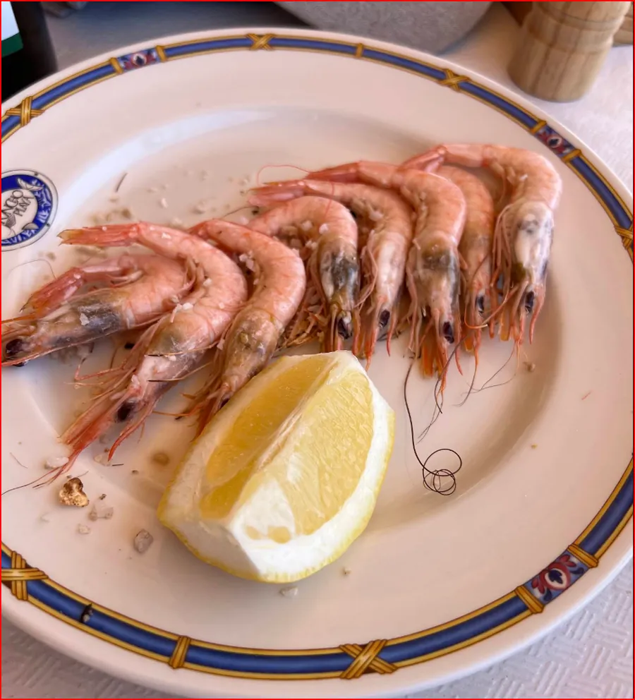 Gambas a la plancha